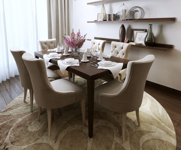 Dining classical style, 3d images